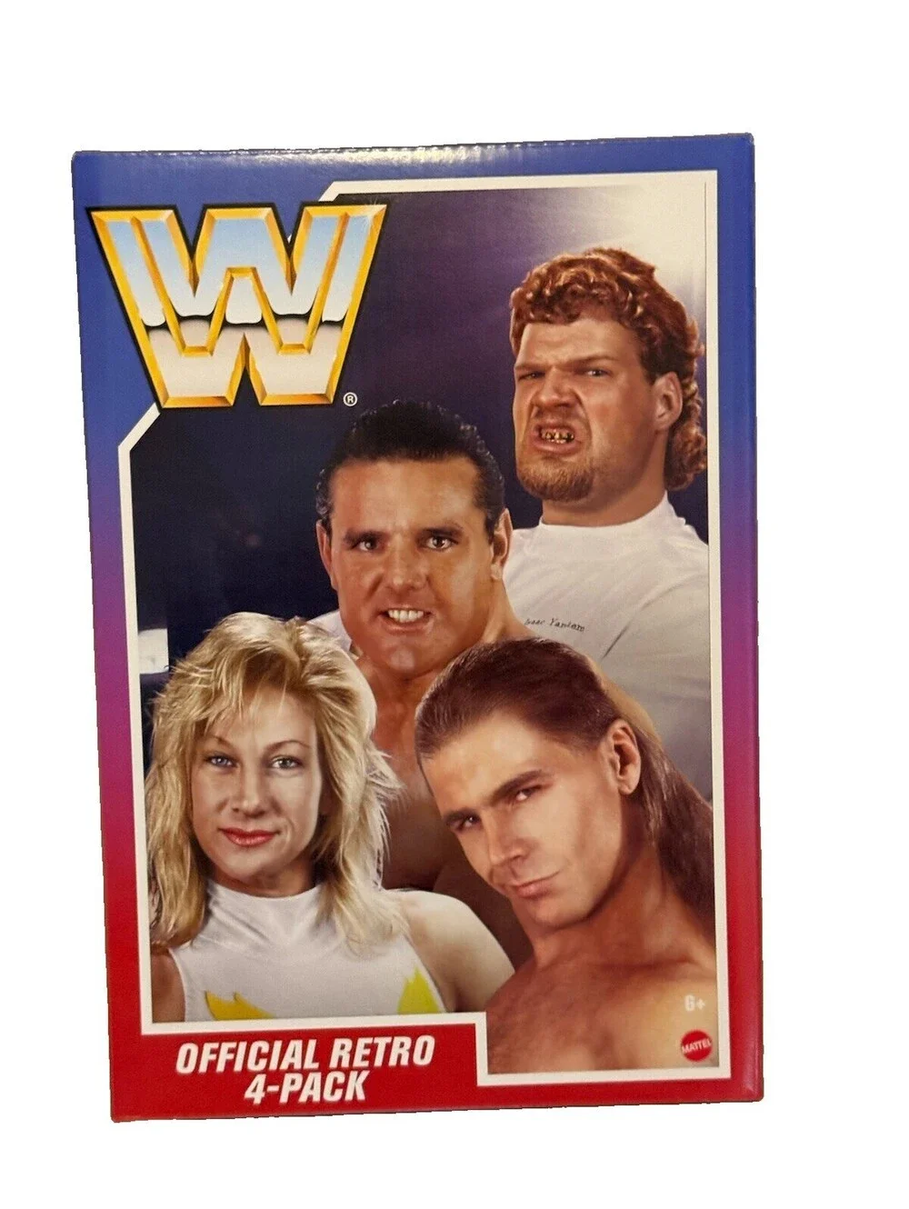 WWE Mattel Retro 4-Pack Shawn Michaels British Bulldog Alundra Blayze Yankem